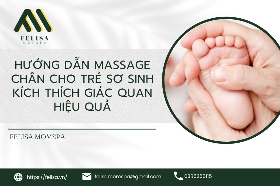 massage chân cho trẻ sơ sinh