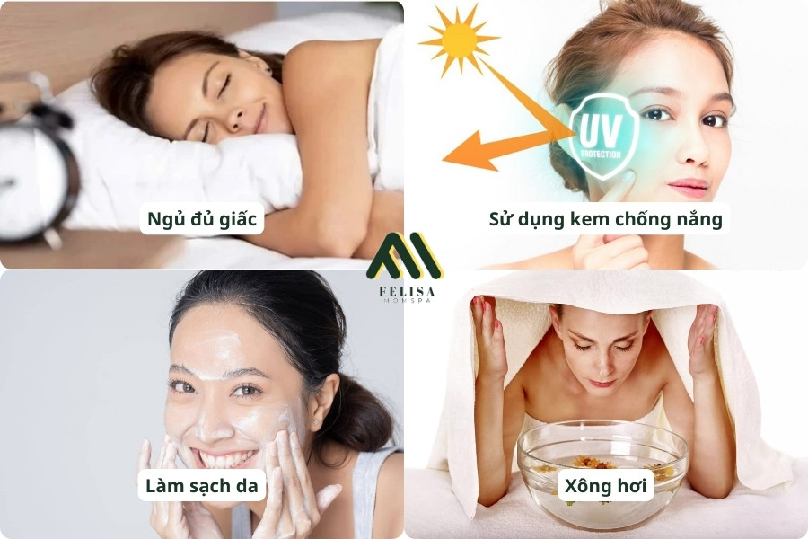 Lưu ý chăm sóc da mặt khô sau sinh