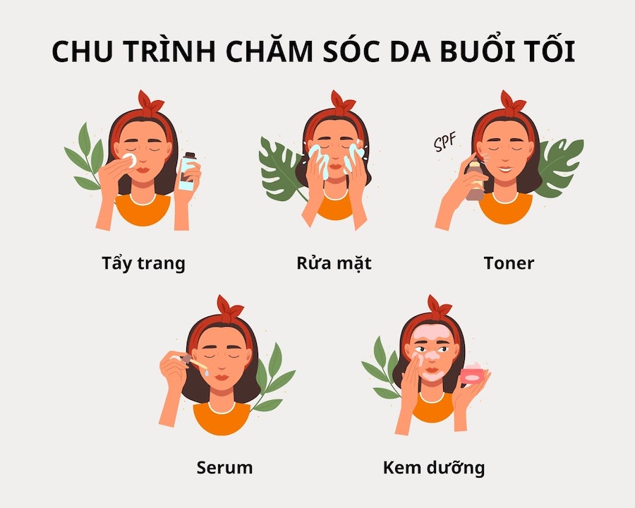 Chăm sóc da buổi sáng